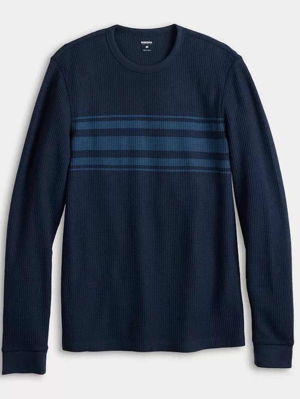 Mens Long Sleeve Waffle Thermal Tee - Size 2XL Blue 🆕 Sonoma 🔥